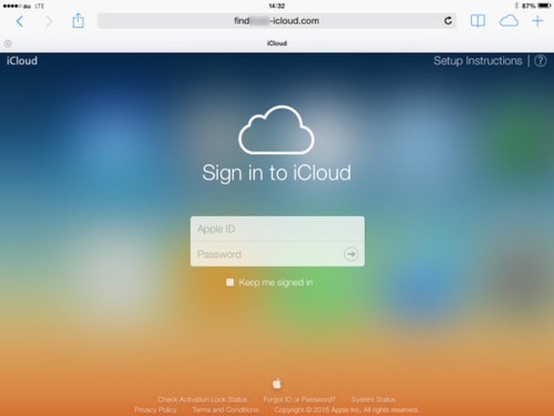 log into icloud mail with outlook for mac